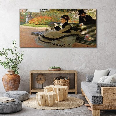 Tablou canvas O plimbare în grădină