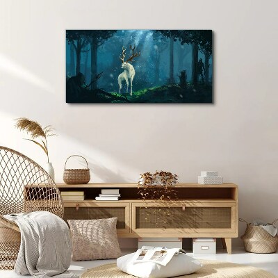 Tablou canvas Spirit de pădure cu coarne