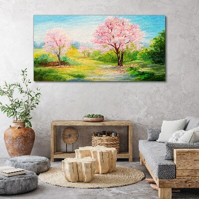 Tablou canvas Pictura Arbuști