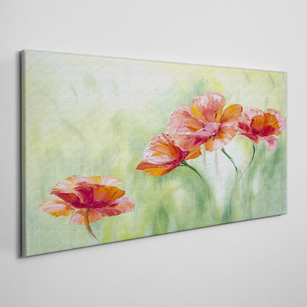 Tablou canvas Flori în nuanțe pastelate