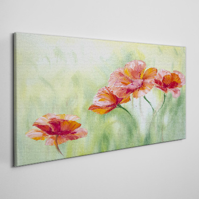 Tablou canvas Flori în nuanțe pastelate
