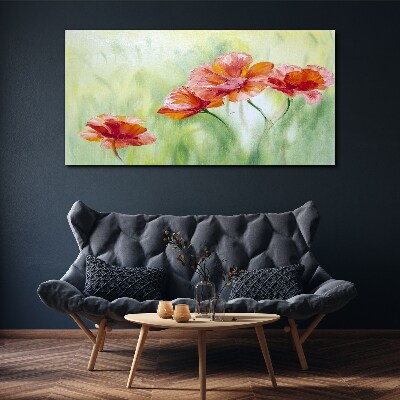 Tablou canvas Flori în nuanțe pastelate