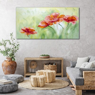 Tablou canvas Flori în nuanțe pastelate