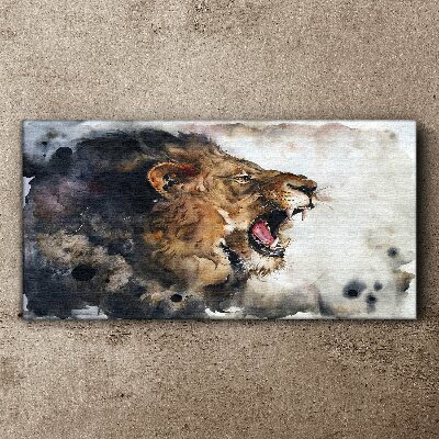 Tablou canvas Leu animal abstract