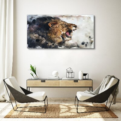 Tablou canvas Leu animal abstract