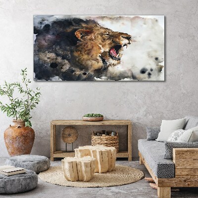 Tablou canvas Leu animal abstract