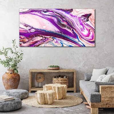 Tablou canvas Valuri violet de abstractizare