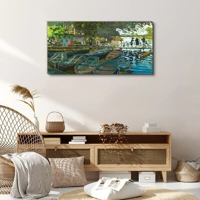 Tablou canvas La Grenouillere Monet