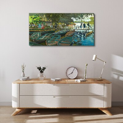 Tablou canvas La Grenouillere Monet