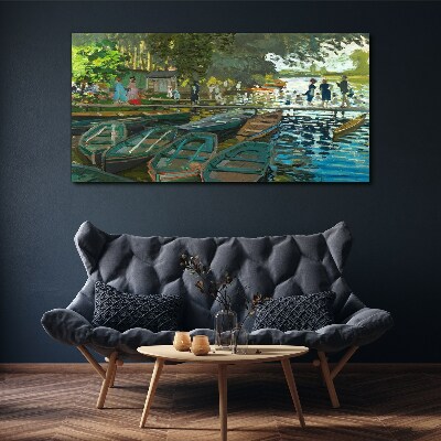Tablou canvas La Grenouillere Monet