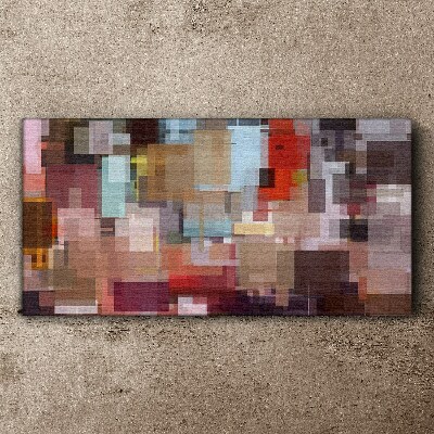 Tablou pe panza Mozaic abstract de culori