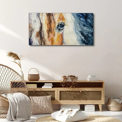 Tablou canvas Portret de cal acuarela