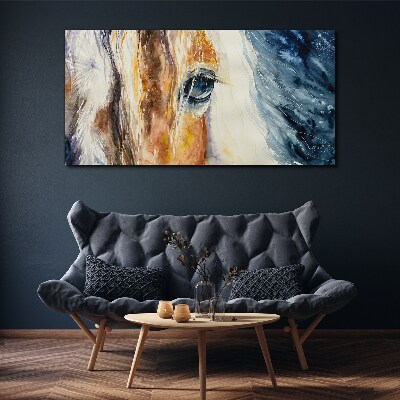 Tablou canvas Portret de cal acuarela