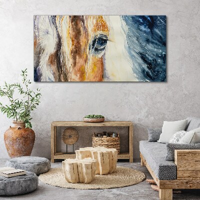 Tablou canvas Portret de cal acuarela
