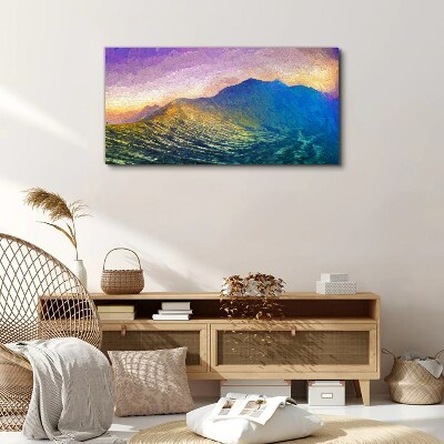 Tablou canvas Valuri în apusul soarelui