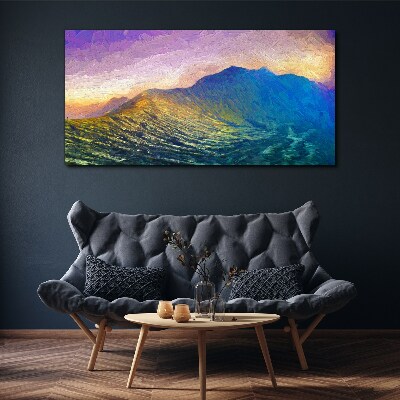 Tablou canvas Valuri în apusul soarelui