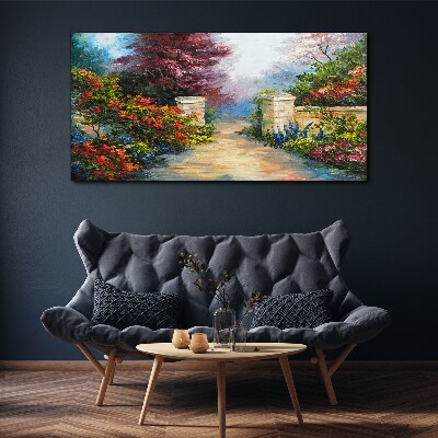 Tablou canvas Un paradis al florilor în culori