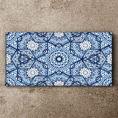 Tablou canvas Modele geometrice în nuanțe de albastru