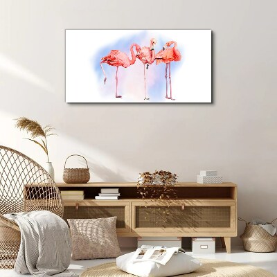 Tablou canvas animale păsări flamingo