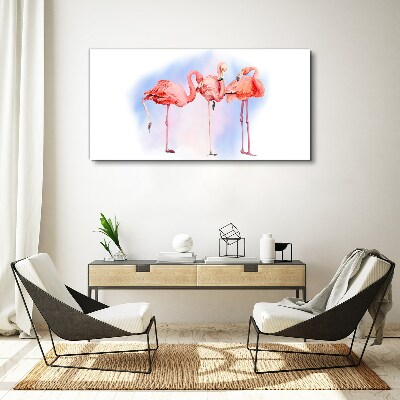 Tablou canvas animale păsări flamingo