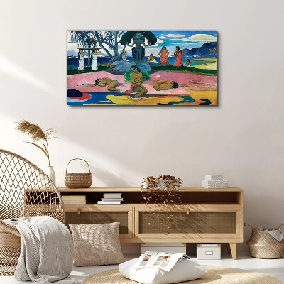 Tablou canvas Scenă tropicală cu personaje