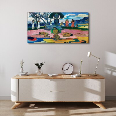 Tablou canvas Scenă tropicală cu personaje