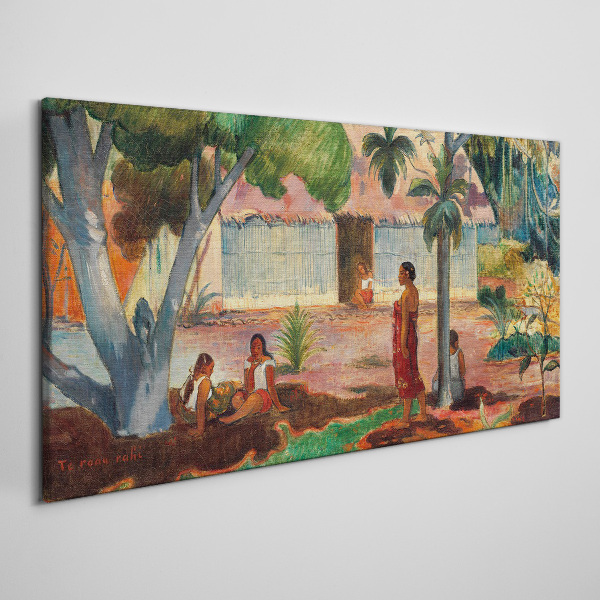 Tablou canvas Peisaj tropical cu figuri
