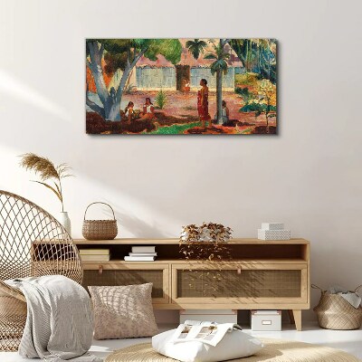 Tablou canvas Peisaj tropical cu figuri