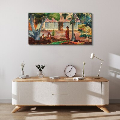 Tablou canvas Peisaj tropical cu figuri