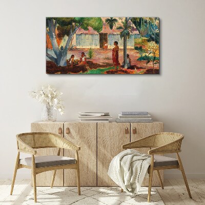 Tablou canvas Peisaj tropical cu figuri