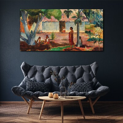 Tablou canvas Peisaj tropical cu figuri
