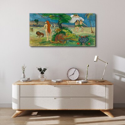 Tablou canvas Peisaj de paradis cu personaje