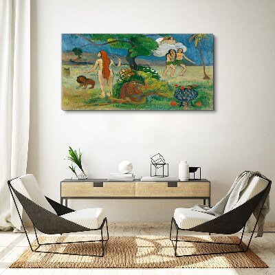 Tablou canvas Peisaj de paradis cu personaje