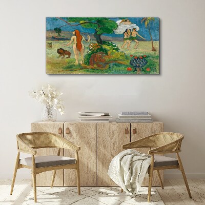 Tablou canvas Peisaj de paradis cu personaje