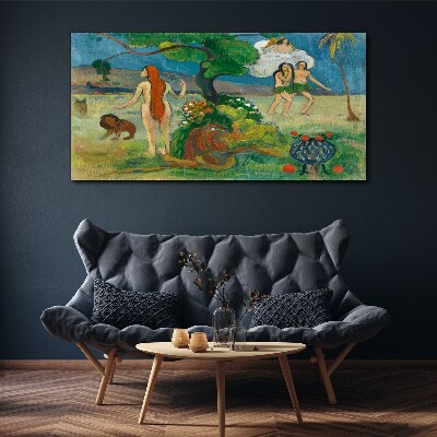 Tablou canvas Peisaj de paradis cu personaje