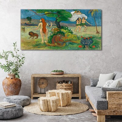 Tablou canvas Peisaj de paradis cu personaje