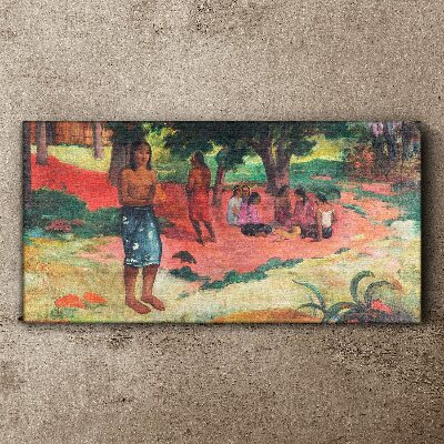 Tablou canvas Cuvintele șoptite ale lui Gauguin