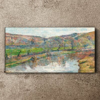 Tablou canvas Sus, pe Pont Aven Gauguin