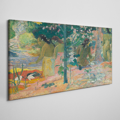 Tablou canvas Femeile lângă apă