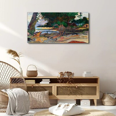 Tablou canvas Peisaj tropical cu copaci