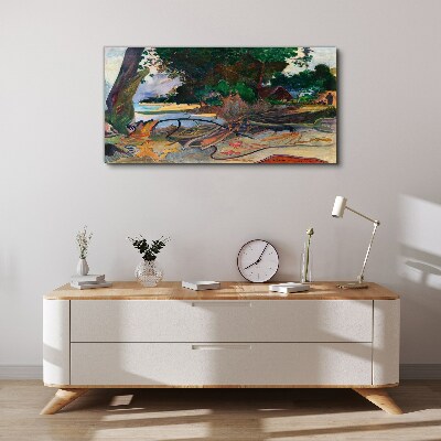 Tablou canvas Peisaj tropical cu copaci