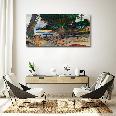 Tablou canvas Peisaj tropical cu copaci