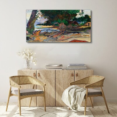 Tablou canvas Peisaj tropical cu copaci