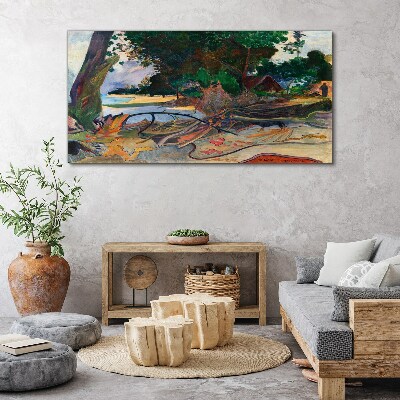 Tablou canvas Peisaj tropical cu copaci