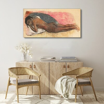 Tablou canvas Siluetă adormită pe o pernă