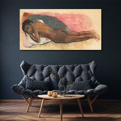 Tablou canvas Siluetă adormită pe o pernă