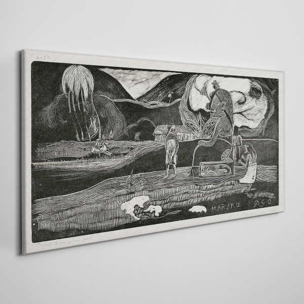 Tablou canvas Peisaj cu figură și natură