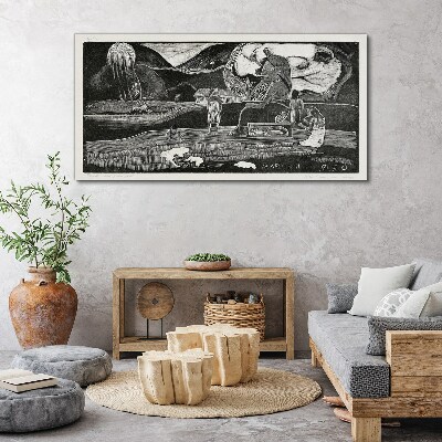 Tablou canvas Peisaj cu figură și natură