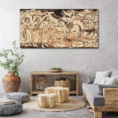 Tablou canvas Scenă istorică pe fundalul naturii