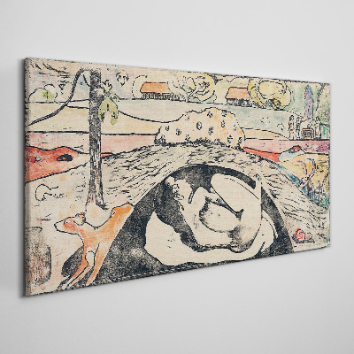Tablou canvas O scenă dintr-un peisaj rural